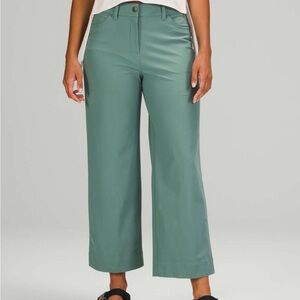 Lululemon City Sleek Wide Leg Pant 28 High Rise Teal Tailored Quiet Luxury